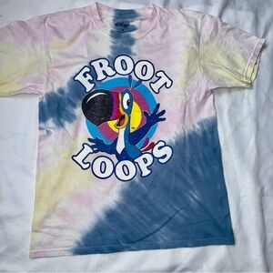 Kellogg's Froot Loops Tie-Dye 100% Cotton T-Shirt Women's Size Medium Exclusive